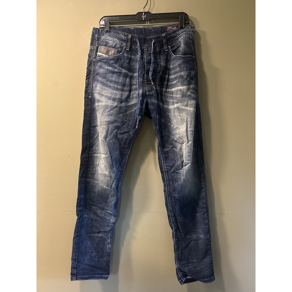 Diesel Narrot Jeans Mens Sz 30 (32x28) Pull On Sweat Pant Slim Stretch Comfort